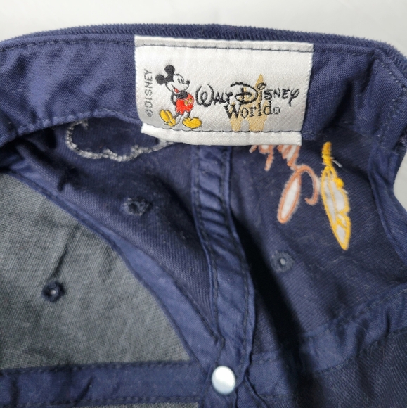 Walt Disney World Blue Vintage Winnie the Pooh Tigger Piglet Rabbit Hat Cap - Picture 7 of 10